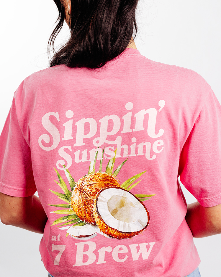 Shop 7 Brew - Under the Sun T-Shirt - Coconut