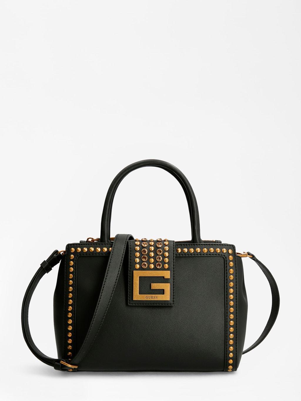 borsa guess nera con borchie