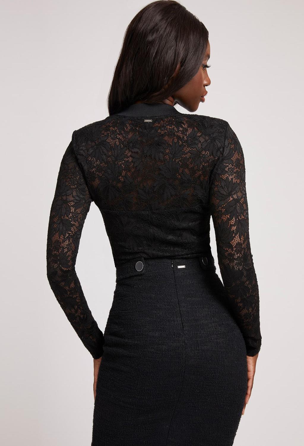 QS Top Con Pizzo Donna, Maglietta Elegante In Cotone, Delicata E Traspirante, Perfetta Per Ogni Occasione