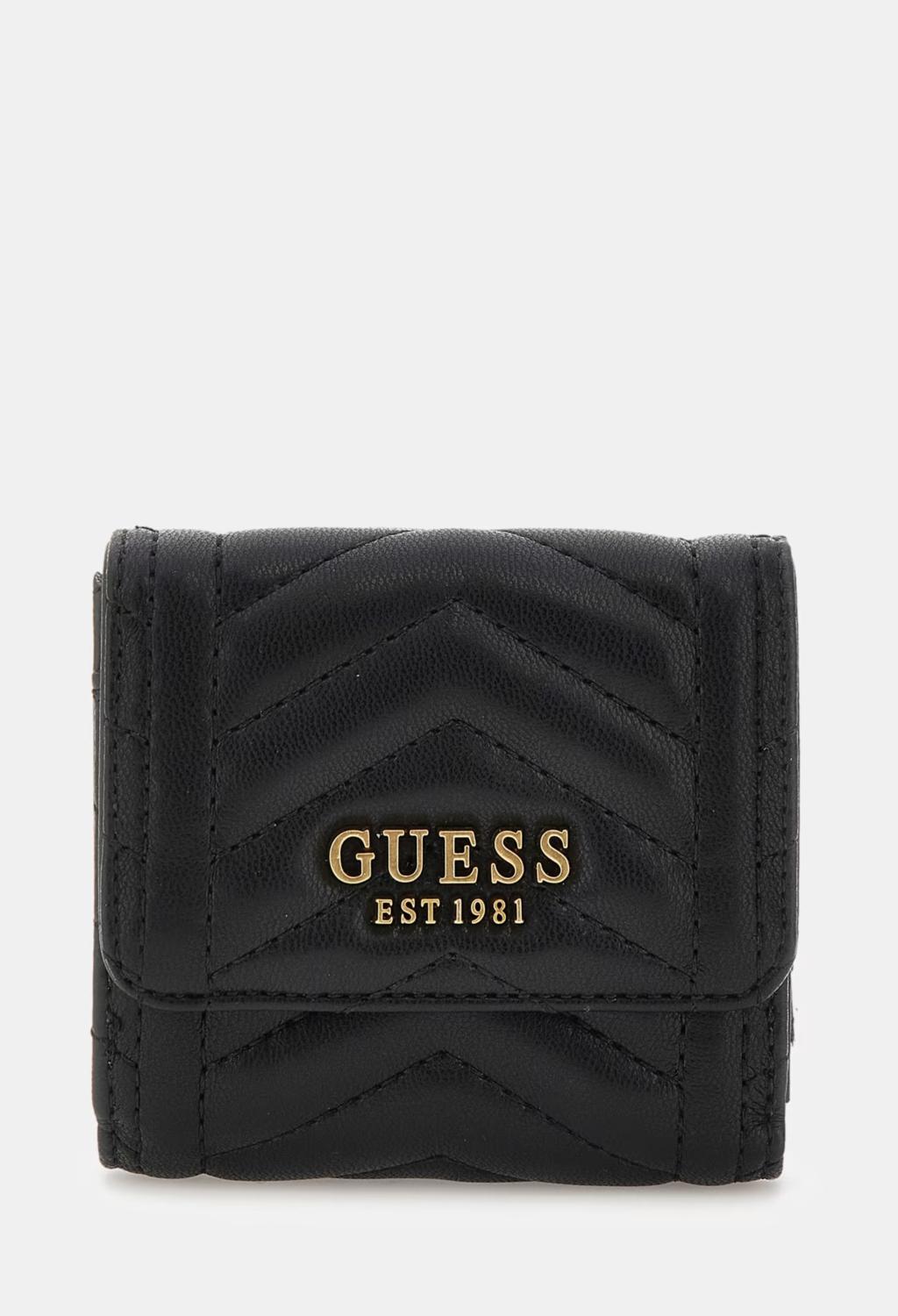 Black Guess Portafoglio Guess Trapuntato Portafoglio Guess