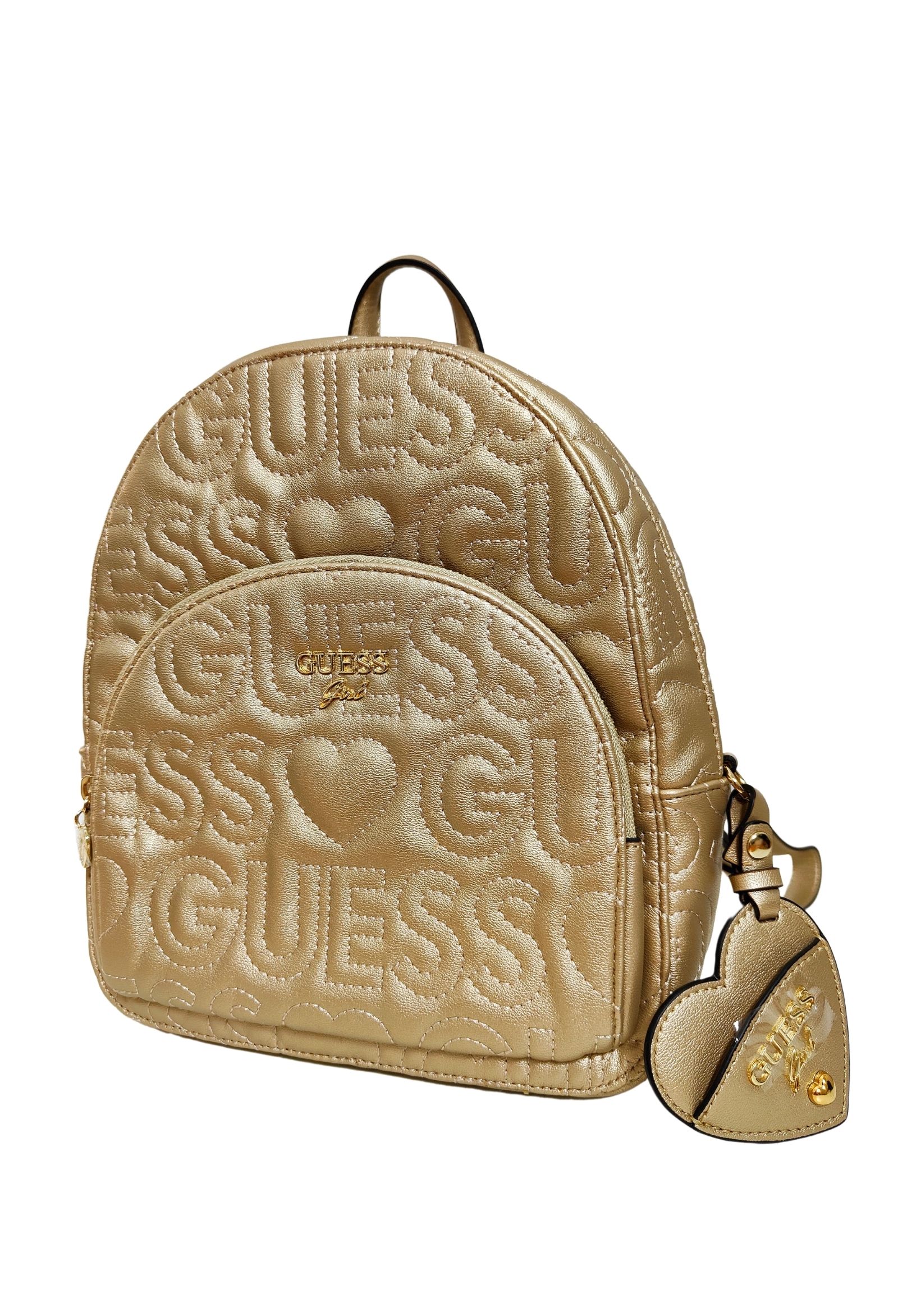 ZAINO IN PELLE LOGATO ORO - GUESS kids - AnyAnyLuxury