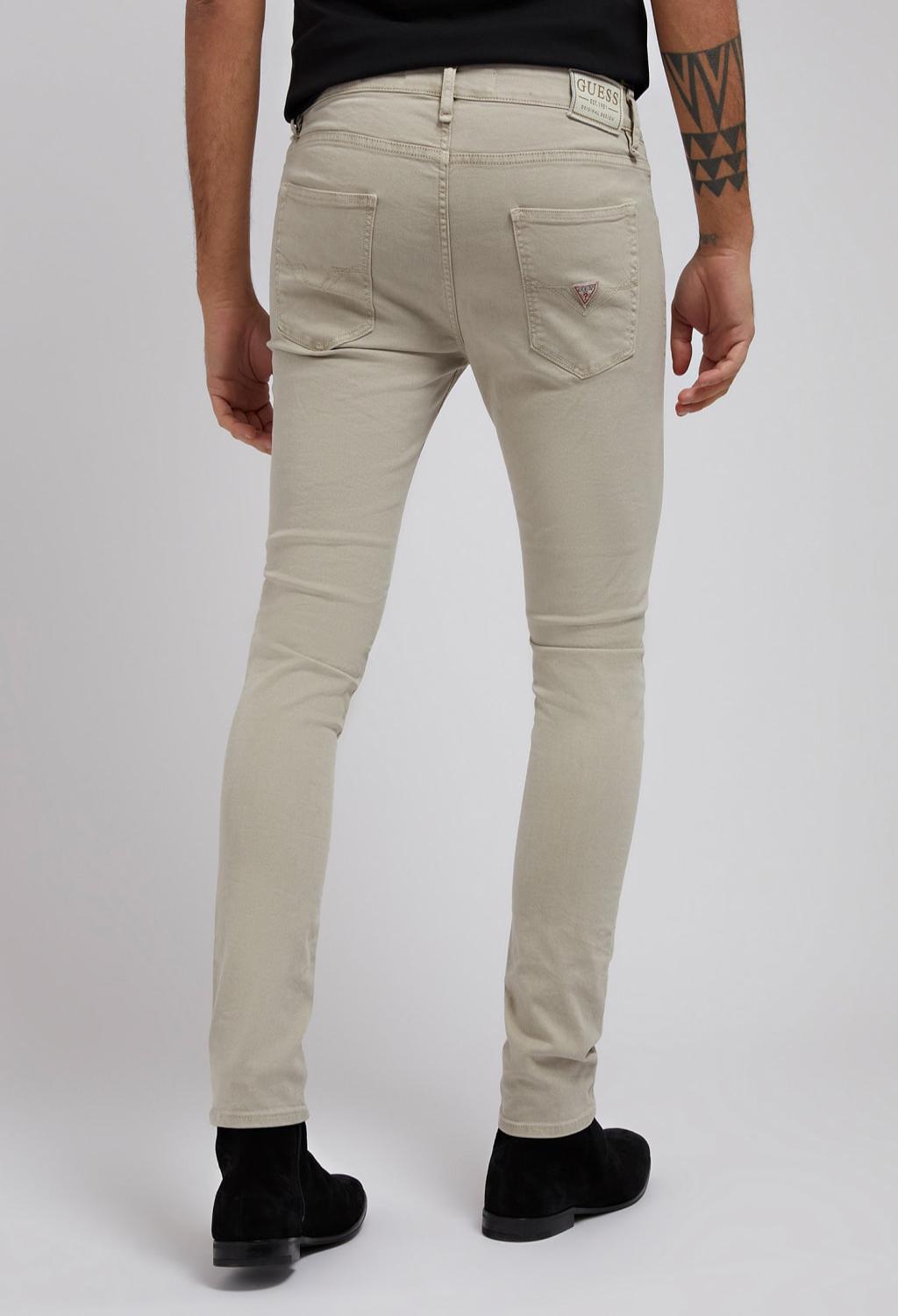 pantalone skinny beige - GUESS man - AnyAnyLuxury