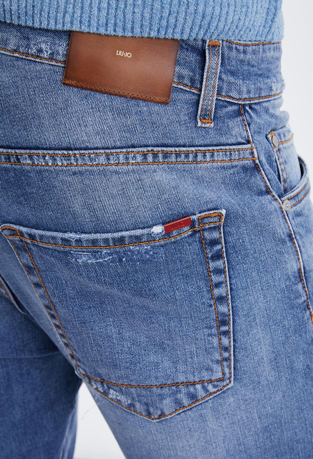 Denim Uomo Liu Jo CAMICIA MANICA LUNGA LIU JO BLU DENIM Glamour Store