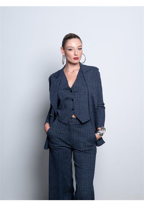 Giacca rigata followme clothing | Capispalla | GC010RIGATOBLU