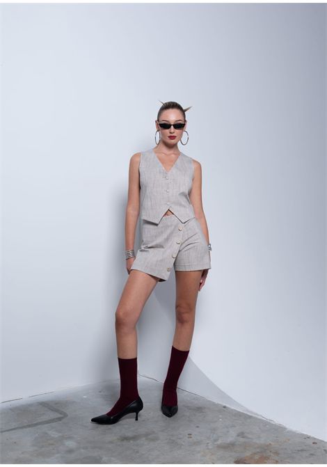 Gilet beige followme clothing | Capispalla | GL003BEIGE