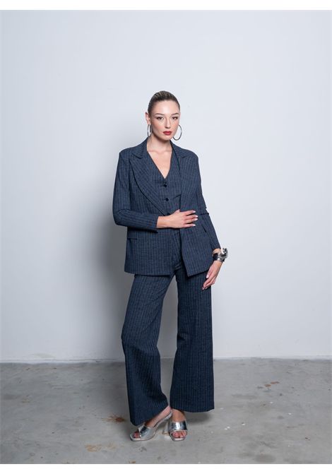 Pantalone palazzo followme clothing |  | PA013RIGATOBLU