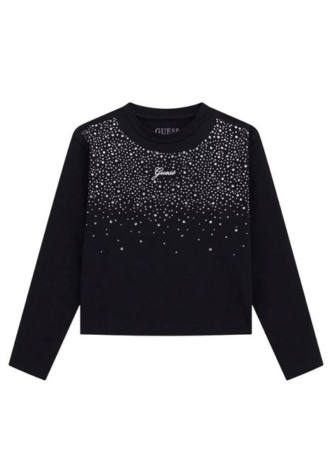 t-shirt con strass GUESS kids | T-shirt | J5BI06J1314JBLK