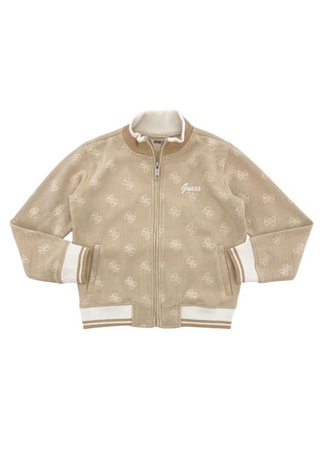 felpa logata con zip GUESS kids | Felpe | J5BQ23K1902COCB