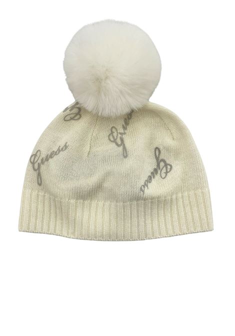 cappello logato con pon pon GUESS kids | Cappelli | J5BZ34Z0870P08N