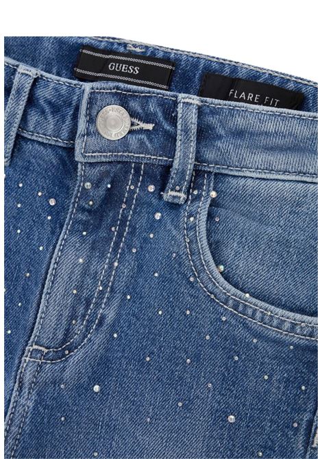 jeans a zampa con strass GUESS kids | Pantaloni | J5YA08D5FM0BIRI
