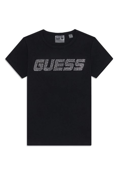 t-shirt logo strass GUESS kids | T-shirt | J5YI42KCIV1JBLK