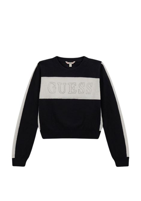 maglione logo strass GUESS kids | Maglieria | J5YR00Z3GW0JBLK