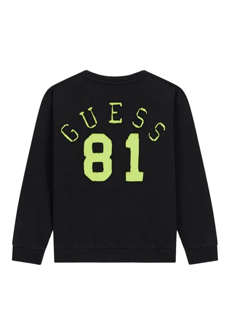 felpa girocollo con logo GUESS kids | Felpe | L5YQ03KAD74JBLK