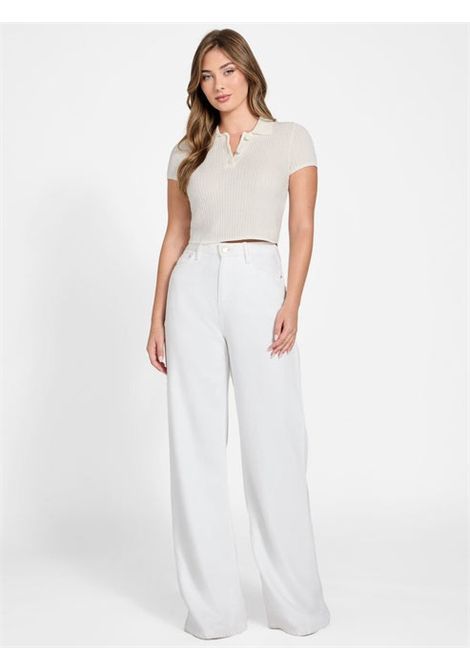 Polo bianca GUESS | Maglieria & Felpe | W5BR61Z0890G106