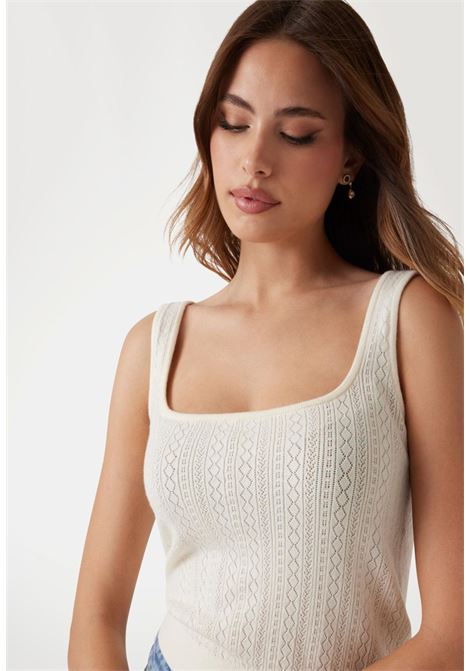 Top panna GUESS | Camicie & Top | W5YR02Z2ZK2G012