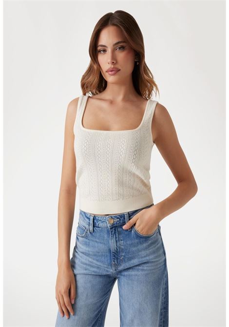 Top panna GUESS | Camicie & Top | W5YR02Z2ZK2G012