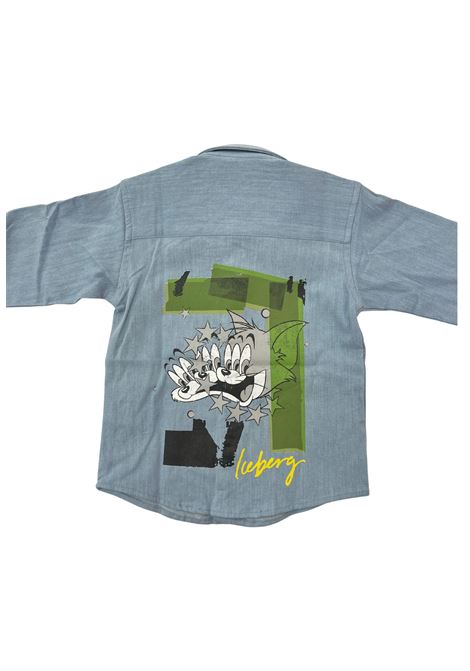 camicia con stampa iceberg | Camicie | CMICE6303BCIELO