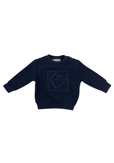 felpa con logo iceberg |  | MFICE6306BBLU