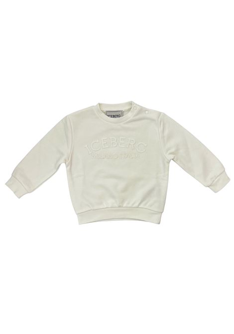 felpa girocollo con logo iceberg |  | MFICE6325BBIANCO
