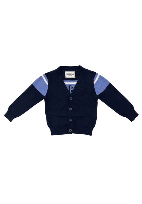 cardigan con bottoni iceberg |  | MGICE6309BBLU
