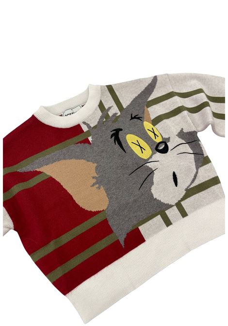 maglione con stampa iceberg | Maglieria | MGICE6354JCREMA