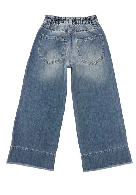 jeans a zampa con strass LULU | Pantaloni | LL3741BLU