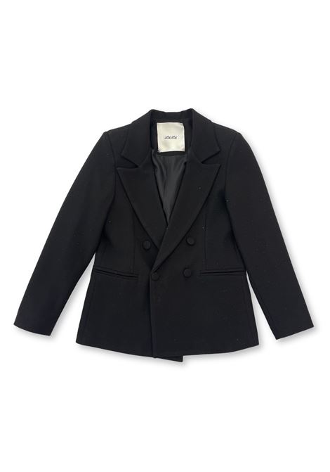 giacca nera con strass LULU | Capispalla | LL3781NERO