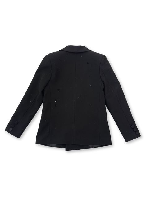giacca nera con strass LULU | Capispalla | LL3781NERO