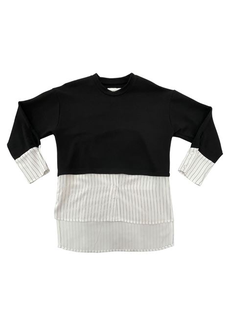 t-shirt con finta camicia LULU | T-shirt | LL3871NERO