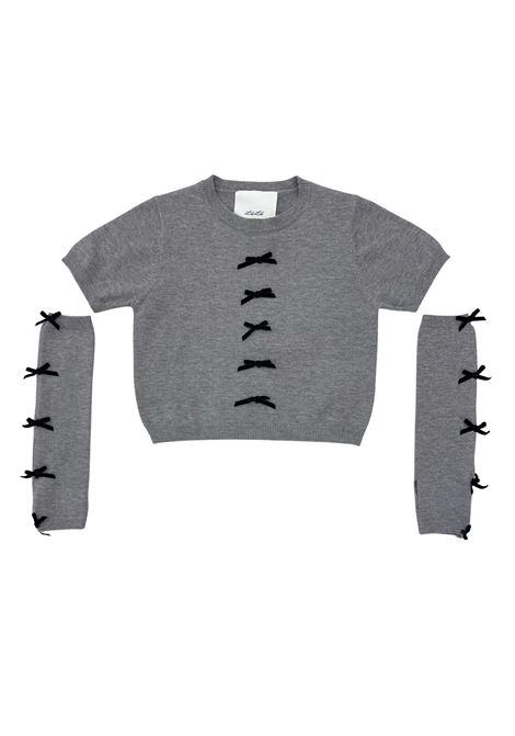 t-shirt con manicotti LULU | T-shirt | LL3888GR-NE