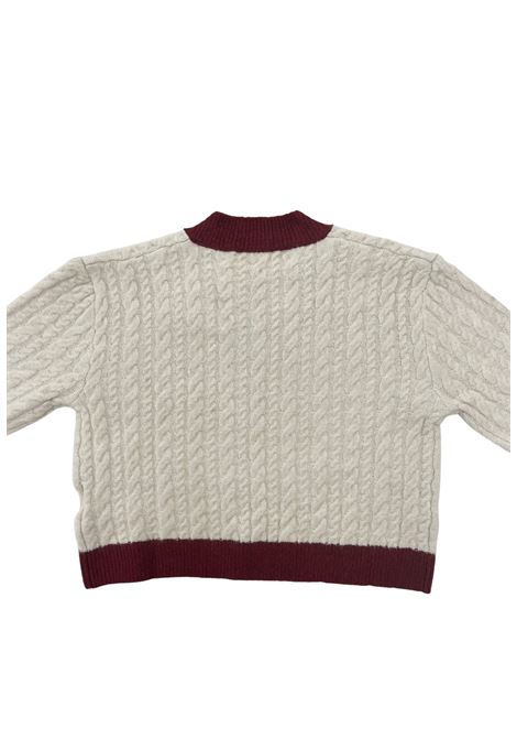 maglione scollo a v LULU | Maglieria | LL4070BEIGE