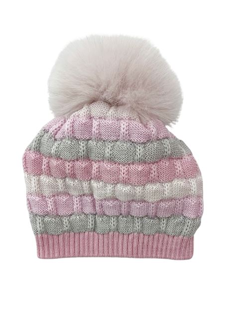 cappello in lana con ponpon marlu | Cappelli | IN2371ROSACHIARO