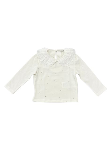 t-shirt con strass miss grant | T-shirt | MG1417PANNA