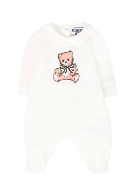 set tutina e bavetta moschino | Tutine | MDY01ALDA16BIANCO