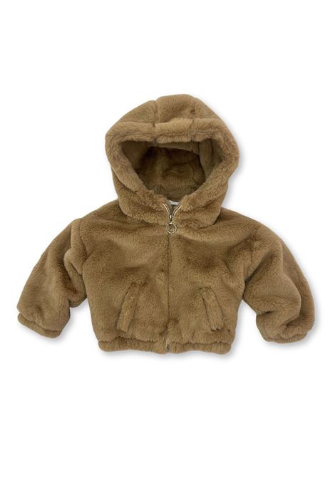 pelliccia con cappuccio u+e | Capispalla | UE1994BEIGE