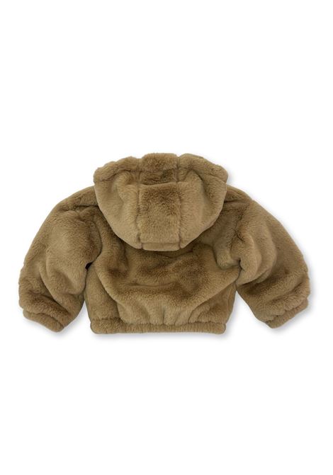 pelliccia con cappuccio u+e | Capispalla | UE1994BEIGE