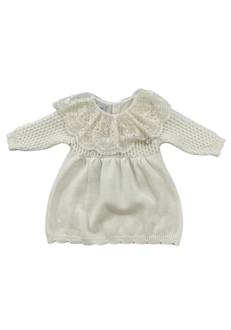 abito in lana con ricami marlu | Abiti & Tute | IS1300VANIGLIA