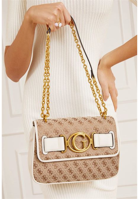 Mini borsa a tracolla bianca - Guess - Alfredo Ponticelli