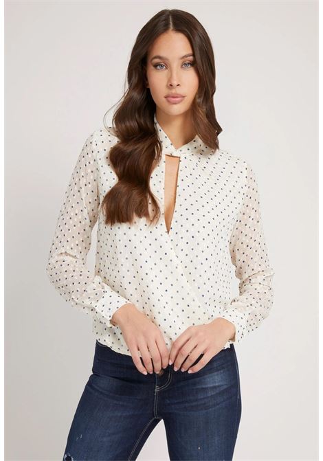 camicia a pois GUESS | Camicie | W2RH18WEE82P030