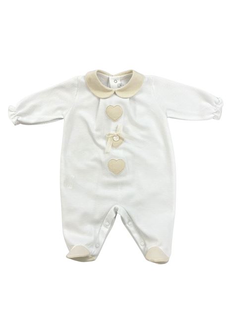 tutina in cotone barcellino | Tutine | 131001BIANCOBEIGE