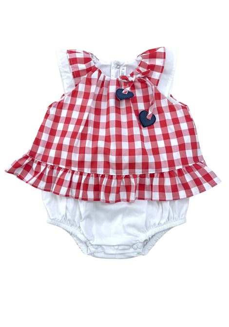 pagliaccetto in cotone barcellino | Tutine | 131304ROSSO