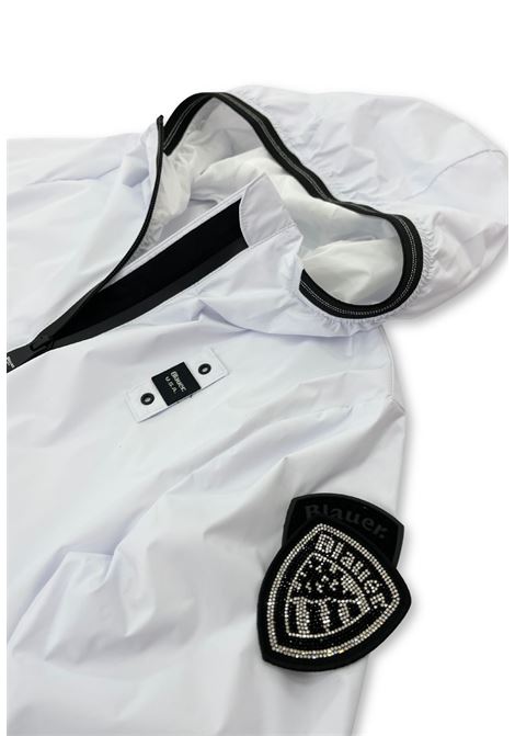 giacca a vento con cappuccio blauer. | Capispalla | BLGC01402100