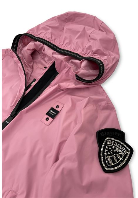 giacca a vento con cappuccio blauer. | Capispalla | BLGC01402409