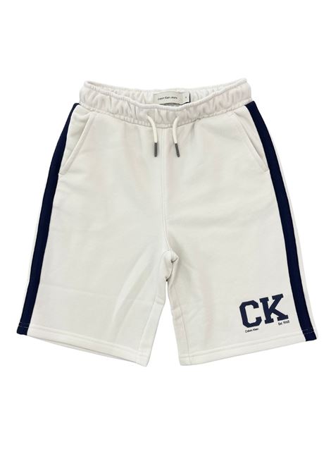 bermuda in cotone sportivo calvin klein jeans | Pantaloni e Bermuda | CKSJC37BTYAT