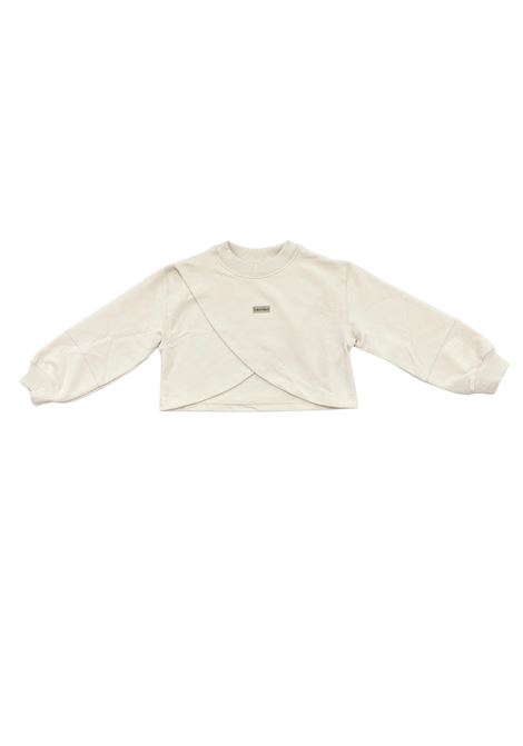 felpa cropped asimmetrica calvin klein jeans | Felpe | IG03070TPGB