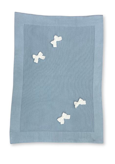 coperta in filo di cotone coconnè | Coperte | 3021CELESTE