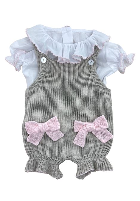 pagliaccetto con camicia coconnè | Tutine | 3023BISCOTTO