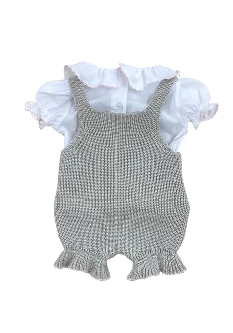 pagliaccetto con camicia coconnè | Tutine | 3023BISCOTTO