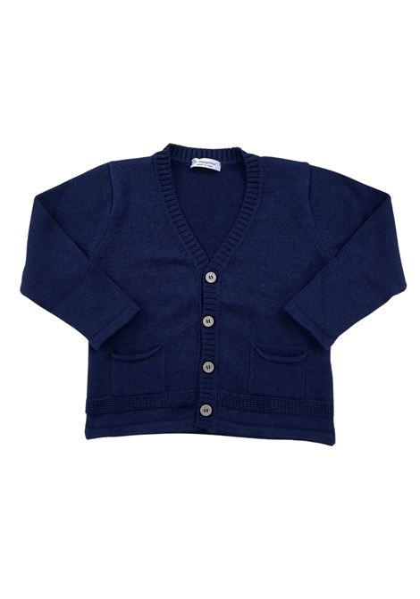 cardigan in filo con bottoni coconnè | Maglieria | 3046ACCIAIO