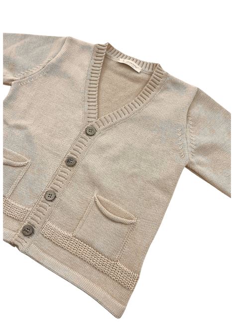 cardigan in filo con bottoni coconnè | Maglieria | 3046BISCOTTO